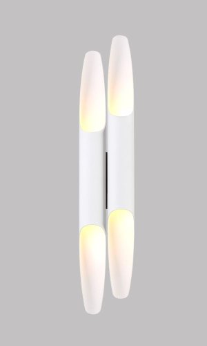 Бра настенный CLT 332W4-V2 WH-WH Crystal Lux белый на 4 лампы, основание белое в стиле современный  фото 2
